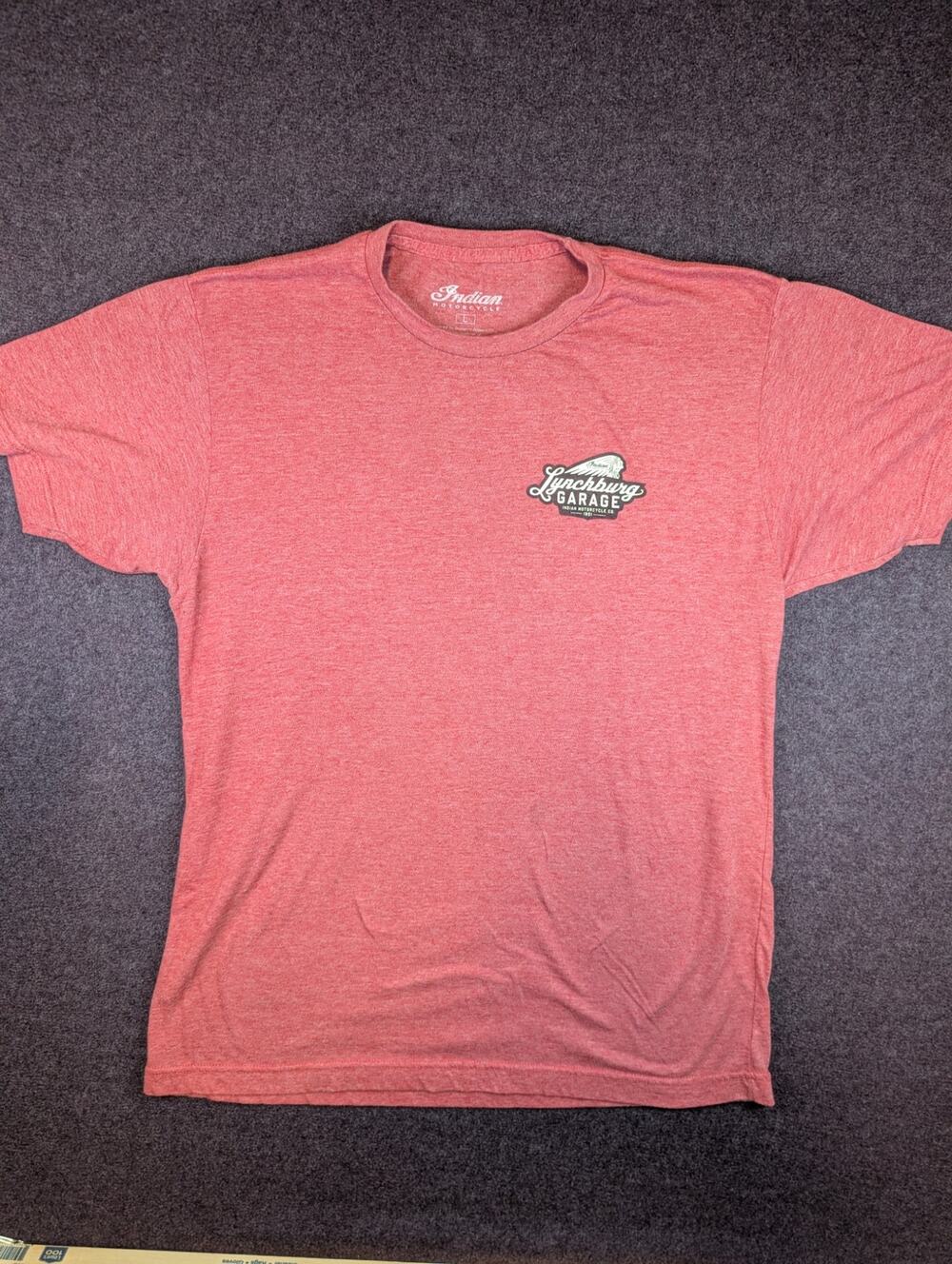 Men's Indian Motorcycle, Lynchburg Garage T-shirt, Red - Size L